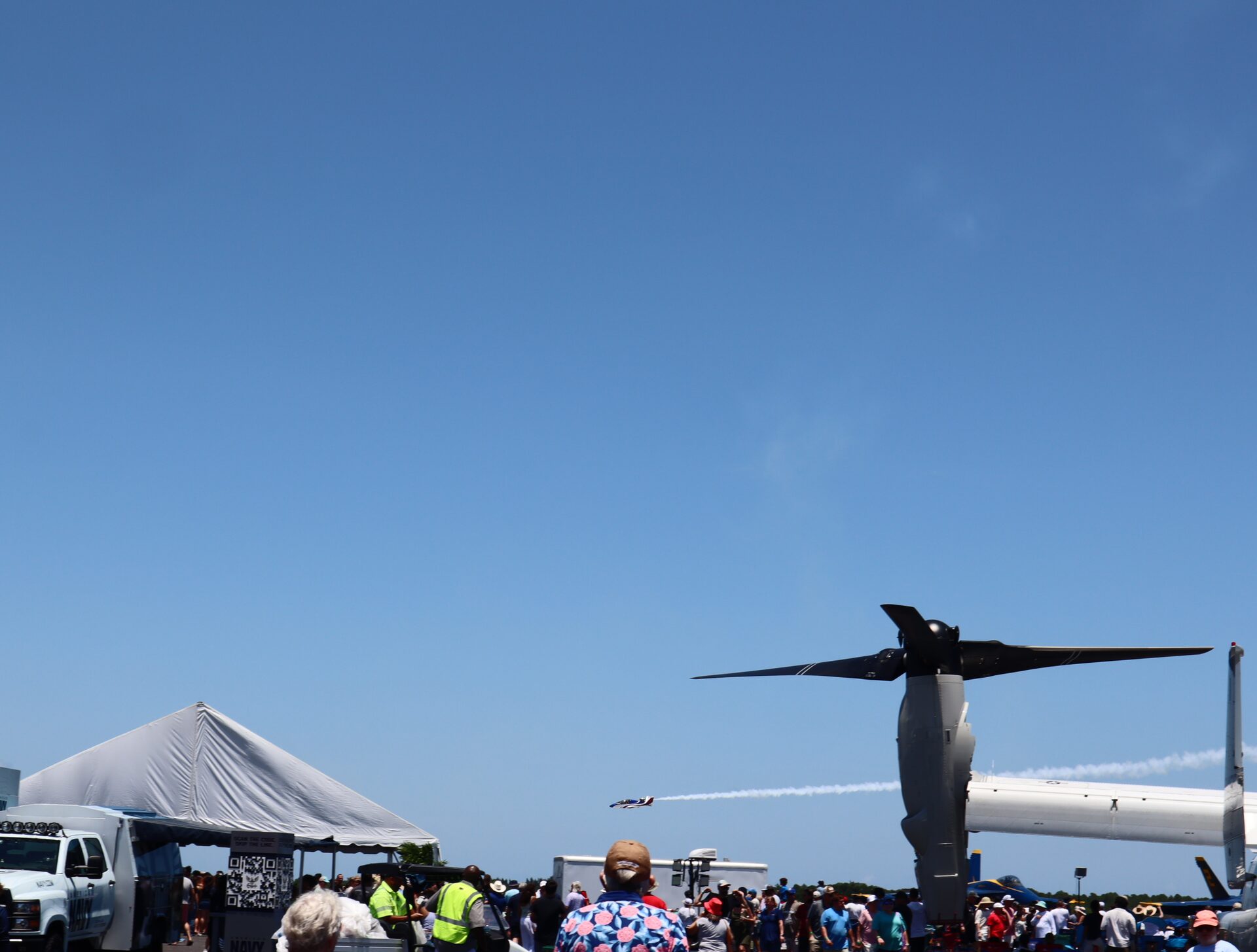 Florida sky over the apron