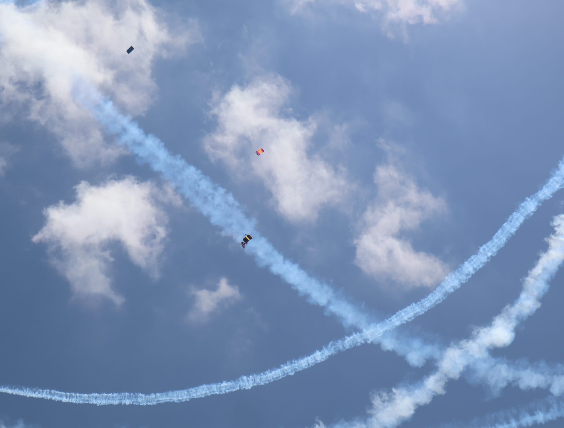 Spectacular flying figure at the Air Show