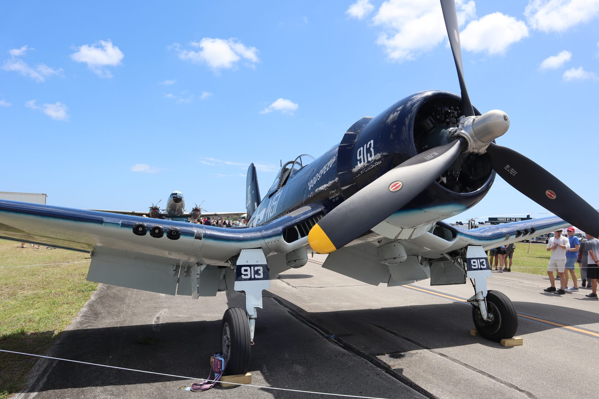 Historic aircraft on the apron