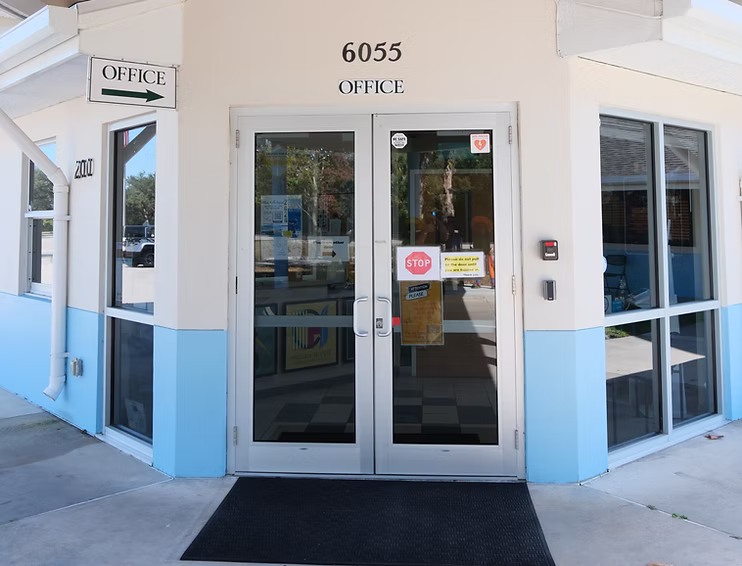 Front office of a Florida high school